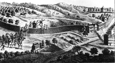 Parishioners break down the walls of Richmond Park in 1755